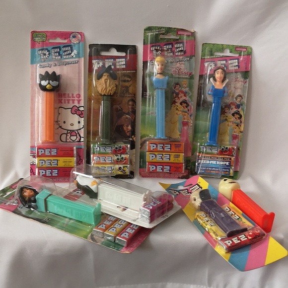 Collection of Eight PEZ Candy Character Dispensers incl Hard to Find Glow Ghost - Picture 1 of 6